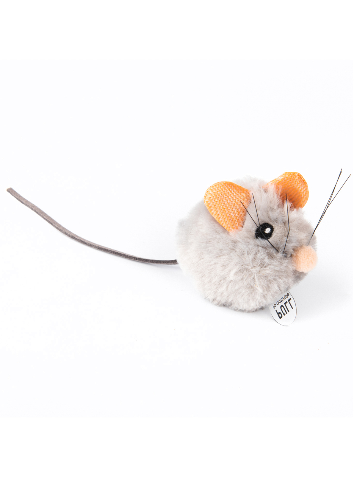 Petstages Игрушка для кошек "Мышка со звуком" с кошачьей мятой 4 см