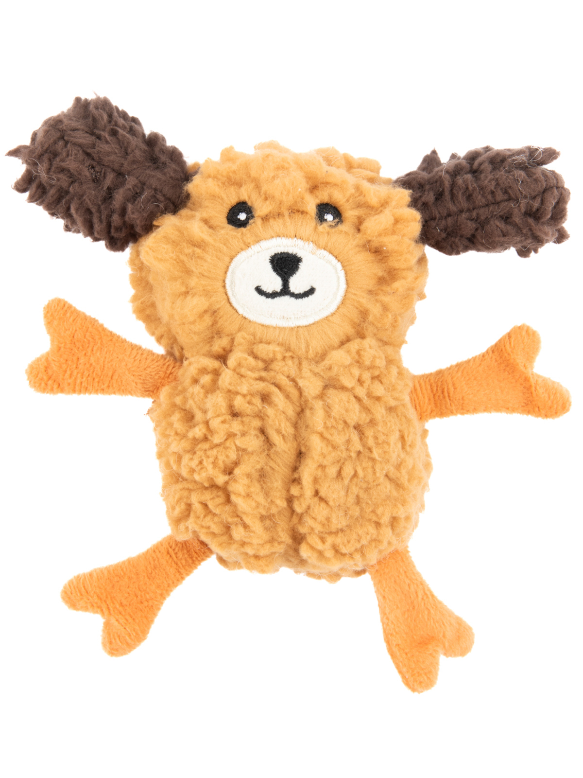 Aromadog Игрушка AROMADOG Rescue для собак Собачка кругляш 14 см с пищалкой, рыжая