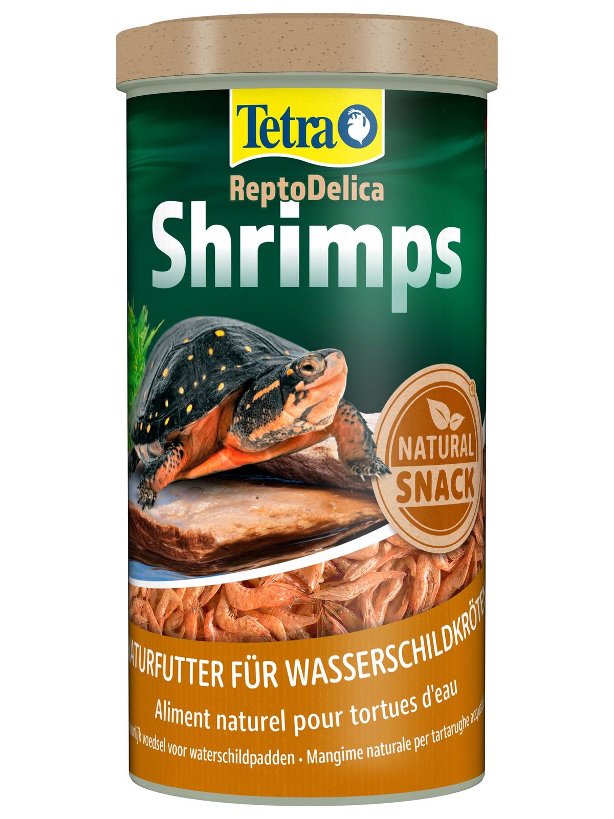 Tetra Repto Delica Shrimps креветки лакомство для водных черепах 1 л