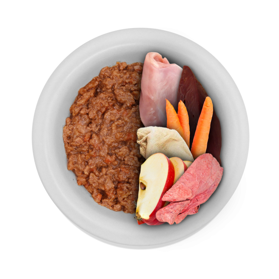 Консервы для собак всех пород с 6 мес. Lucky bits индейка с яблоком и морковью, 400 г (Лаки битс)