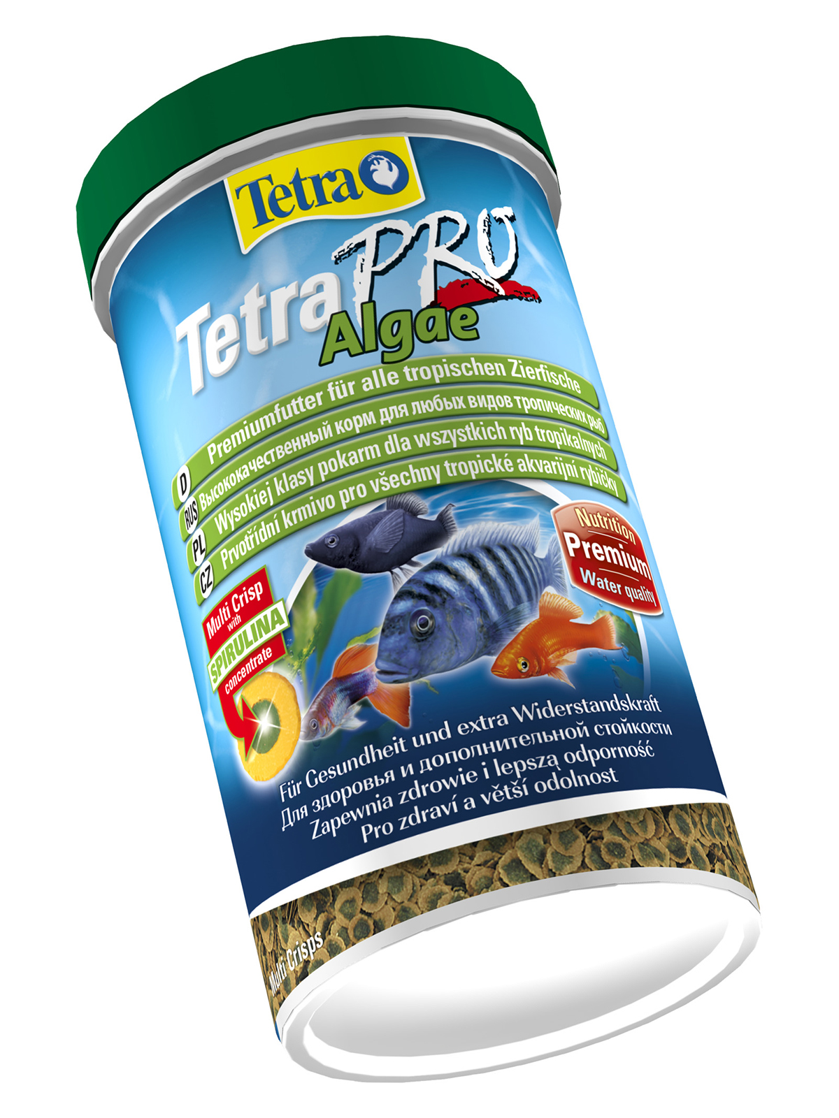 TetraPro Algae Crisps раст.корм для всех видов рыб в чипсах 500 мл