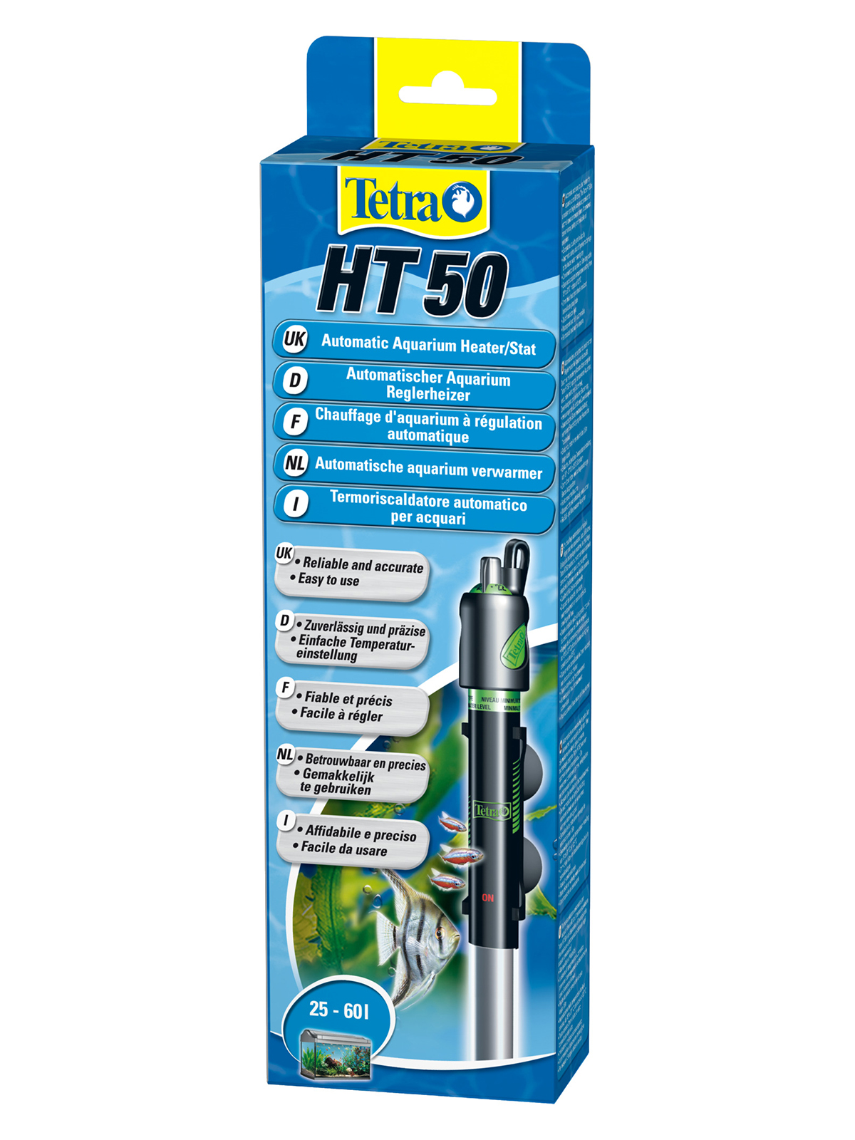 Tetra HT 50 терморегулятор 50Вт для аквариумов 25-60 л