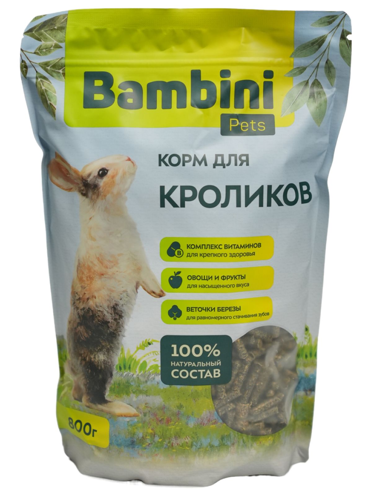 Bambini Pets Корм  для кроликов, 800 г