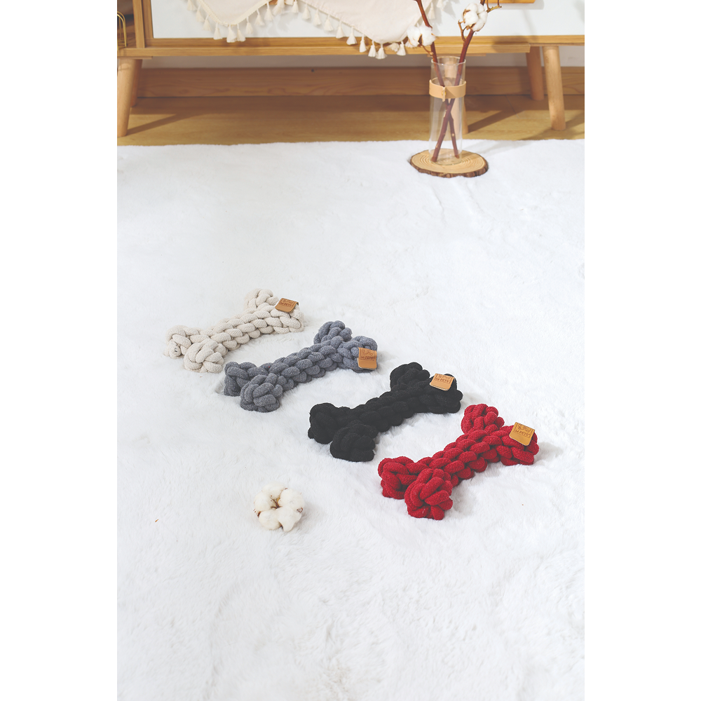 Игрушка для собак косточка белая 19 см (хлопок) Mpets 10648701