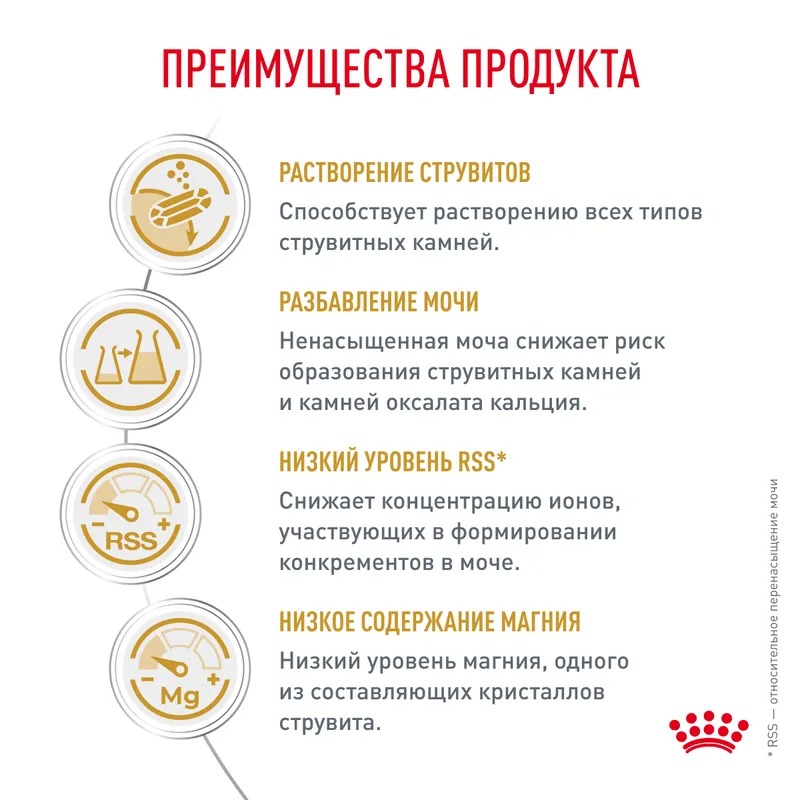 ROYAL CANIN Urinary  Корм сухой диетический для кошек при МКБ 7 кг 4627150232387