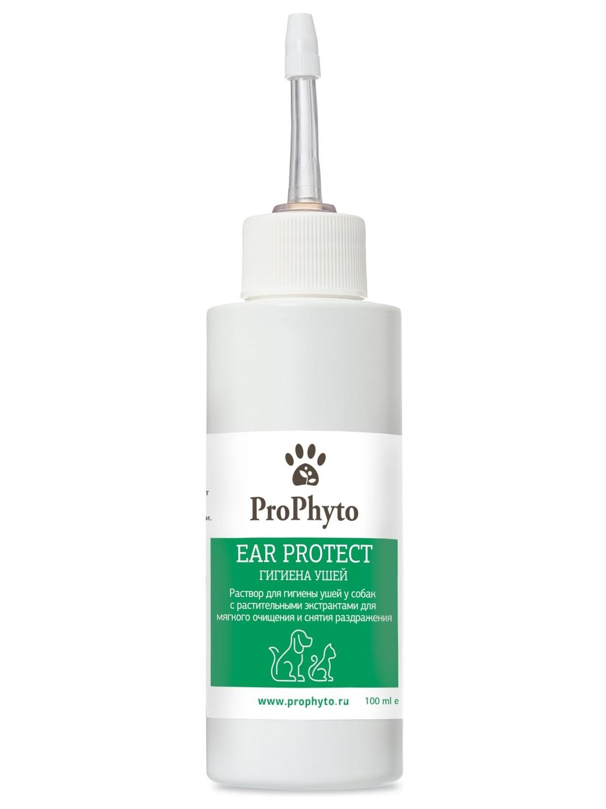 Раствор ProPhyto EAR PROTECT для чистки ушей собак и кошек с противовоспалительными свойствами, 100 мл