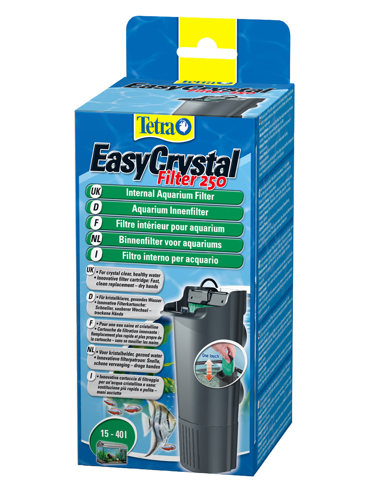 Tetra EasyCrystal 250 внутренний фильтр для аквариумов 15-40 л