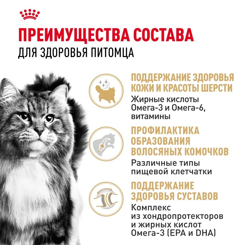 Royal Canin Siberian Adult, Сухой корм для кошек  Сибирской породы 2 кг
