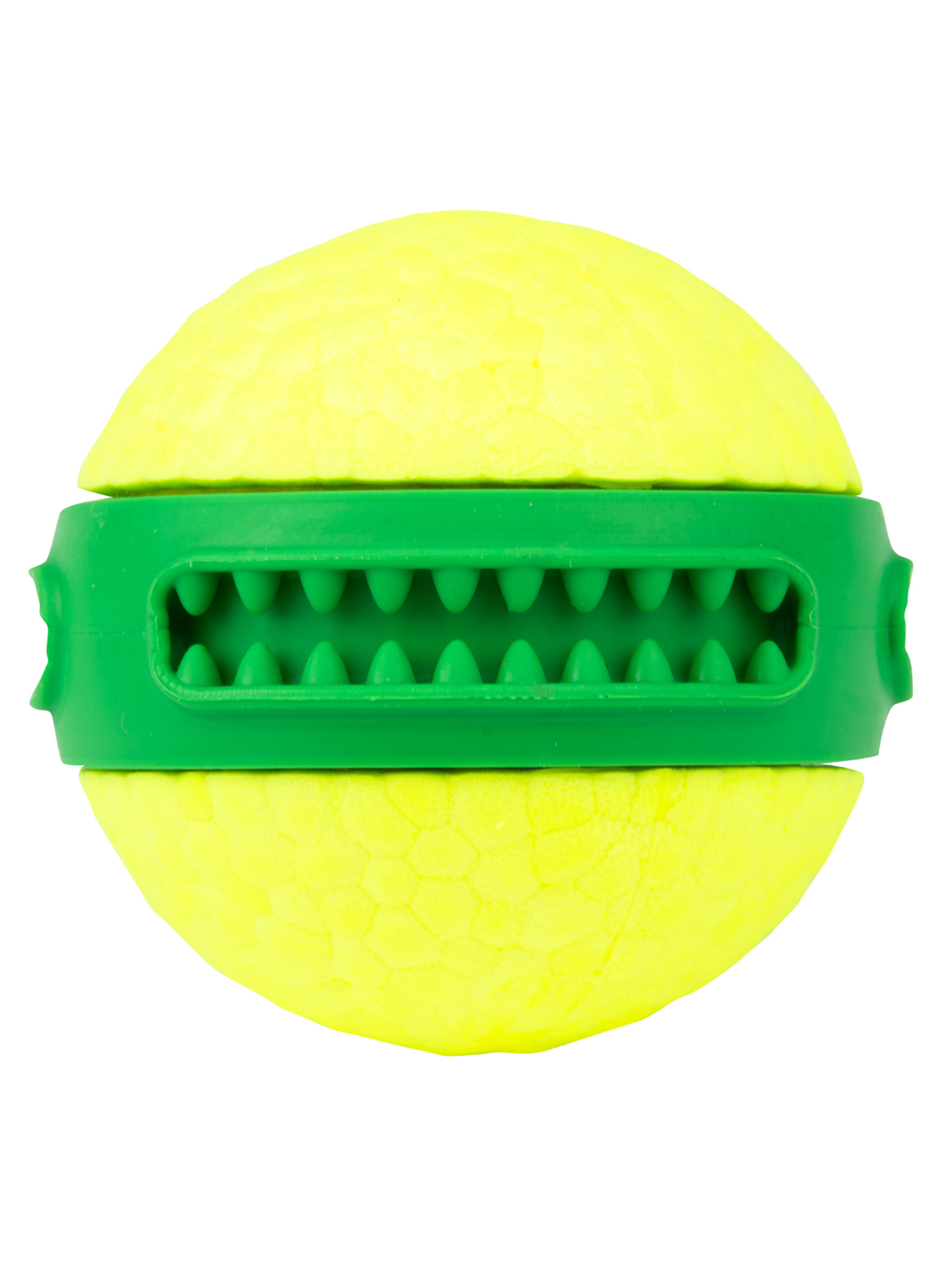 Игрушка Mr.Kranch для собак мяч Зубастик диаметр 6 см зеленая