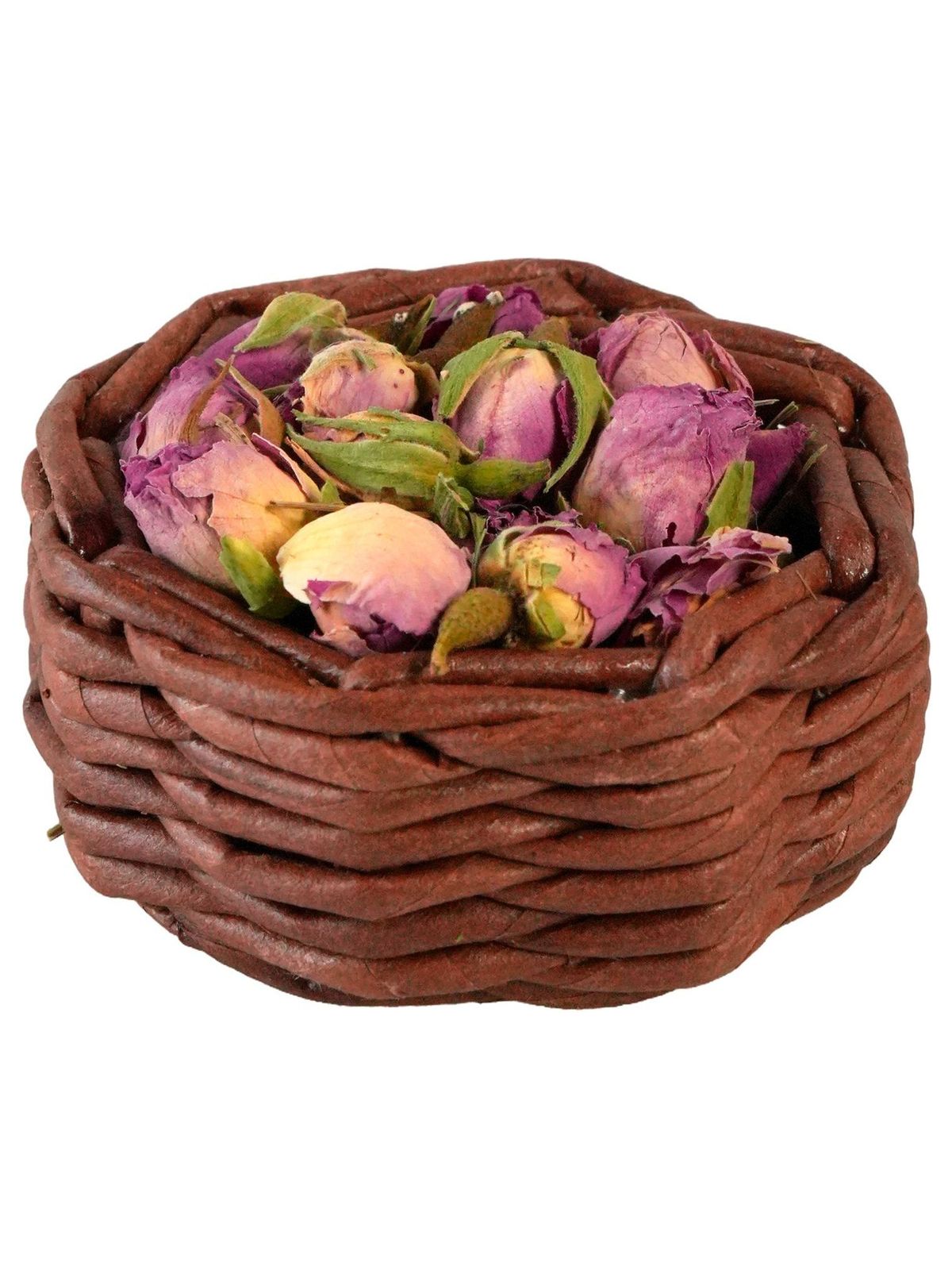 Лакомство Bambini Pets Корзина с высушенными цветками розы для грызунов и кроликов, 10 г.