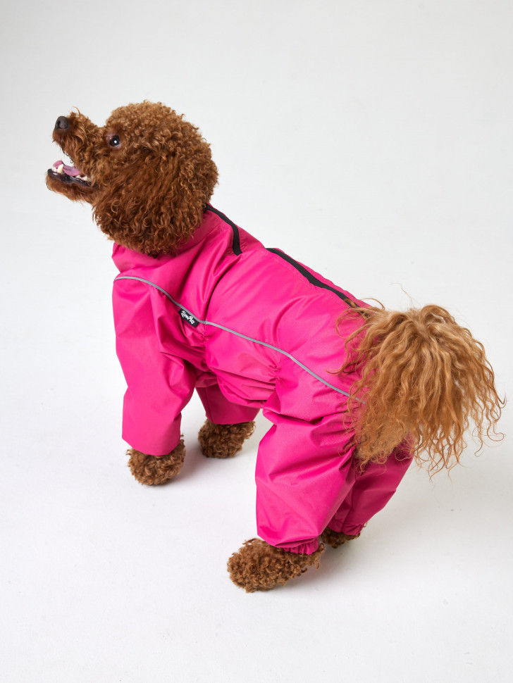 Дождевик для собаки LionPets Woopy SLM-8323 девочка Цвет: Розовый (Размер 7 (Длина спинки 35, грудь 50-66, шея 38-48))