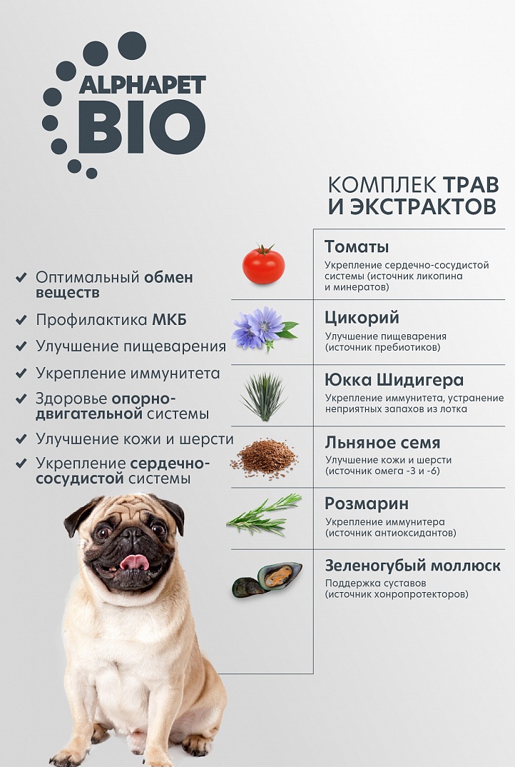 AlphaPet Superpremium Сухой корм для собак средних пород с чувствительным пищеварением с бараниной и потрошками 2 кг 4670064651430