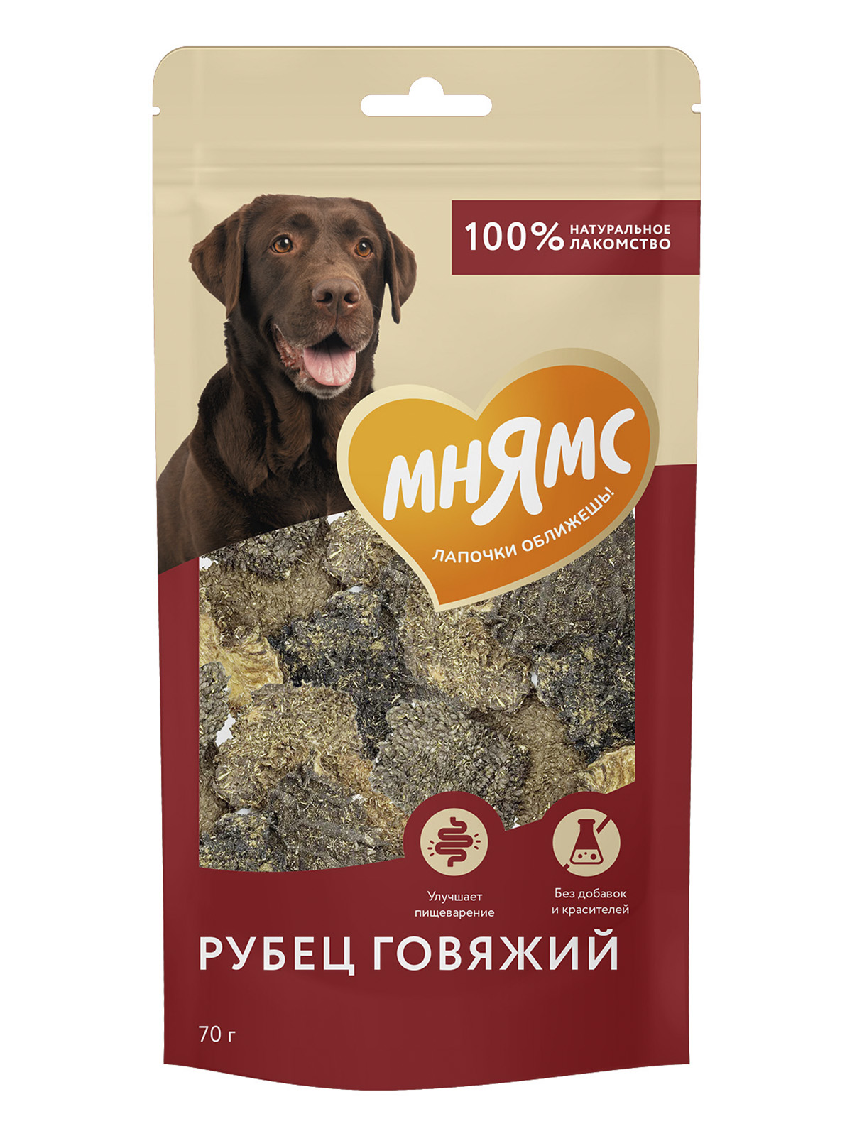 Лакомство Мнямс На каждый день для собак Рубец говяжий 70 г