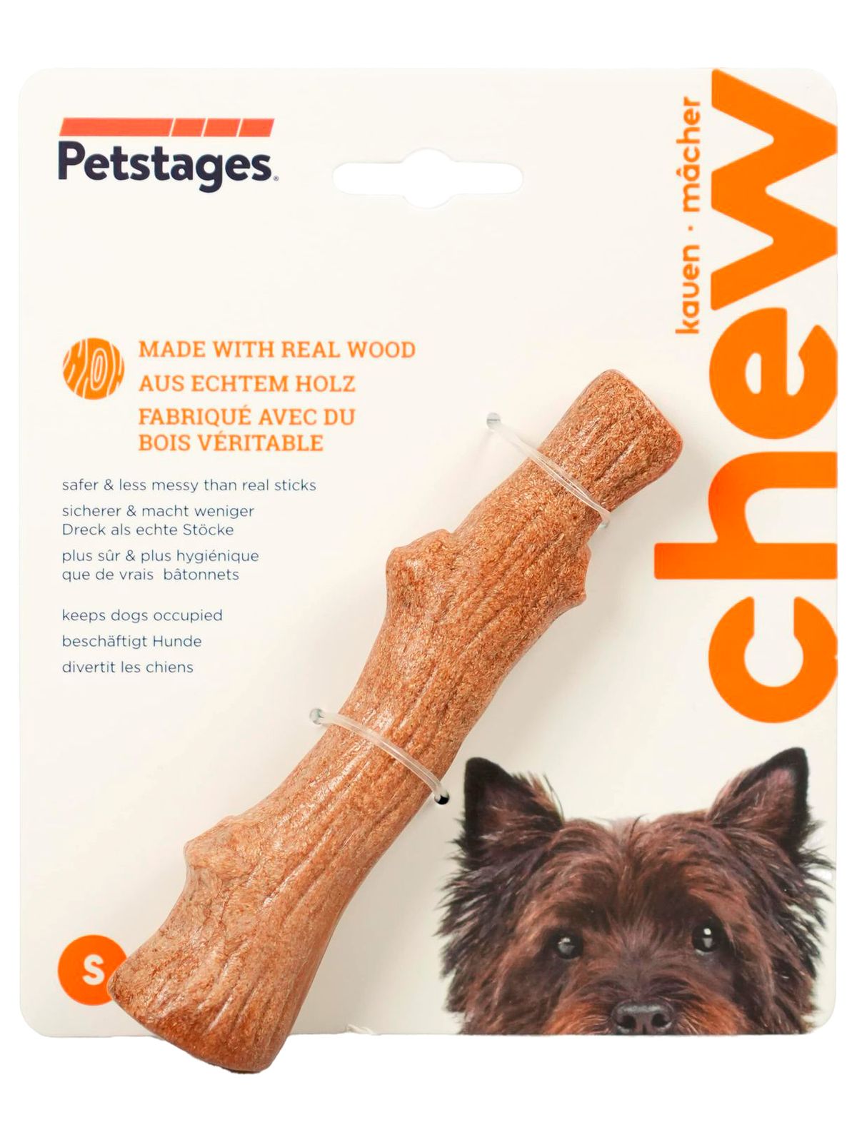 Petstages игрушка для собак Dogwood палочка деревянная 14 см малая