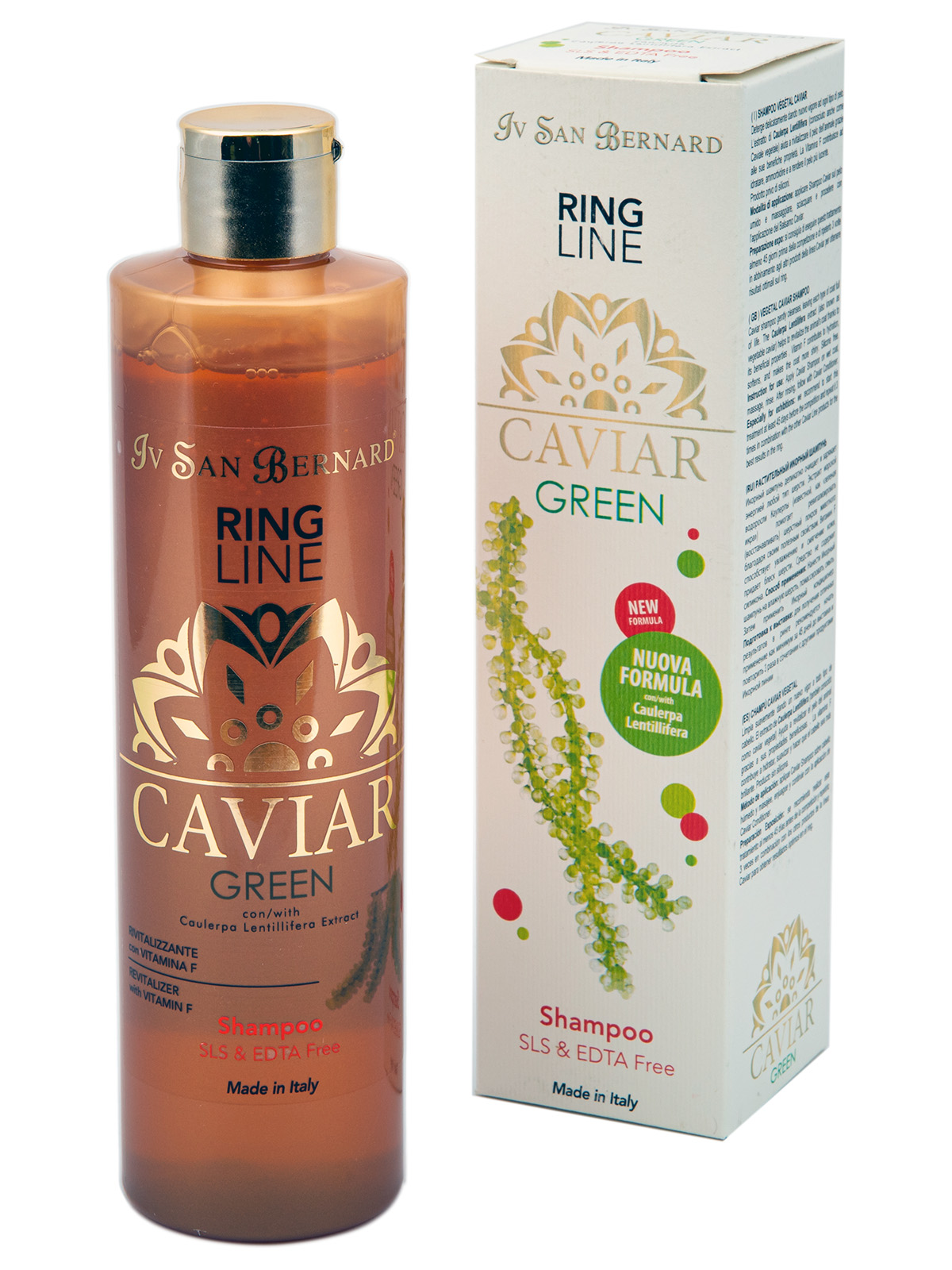 ISB  Шампунь "Зеленая Икра" без лаурилсульфата натрия 300 мл 8022767052377