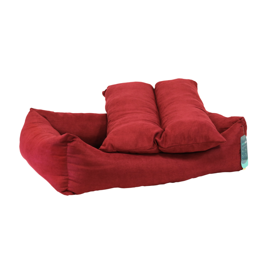 STORYTAILS MUSHU  Лежанка прямоугольная  Красный рубин M 70 x 60 x 23 см