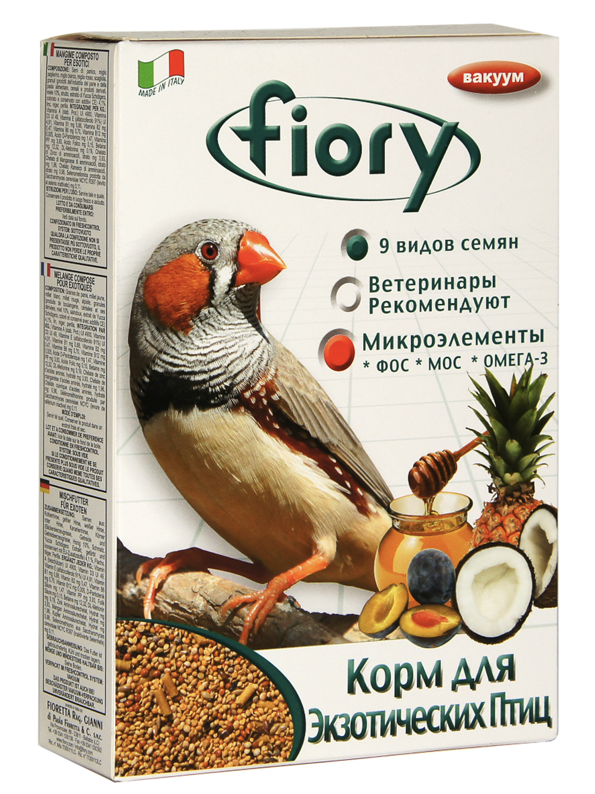Корм Fiory Esotici для экзотических птиц 400 г