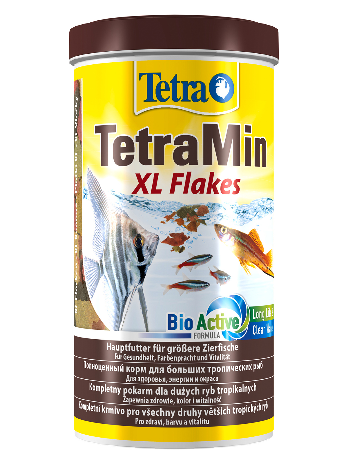 TetraMin XL корм для всех видов рыб крупные хлопья 1 л