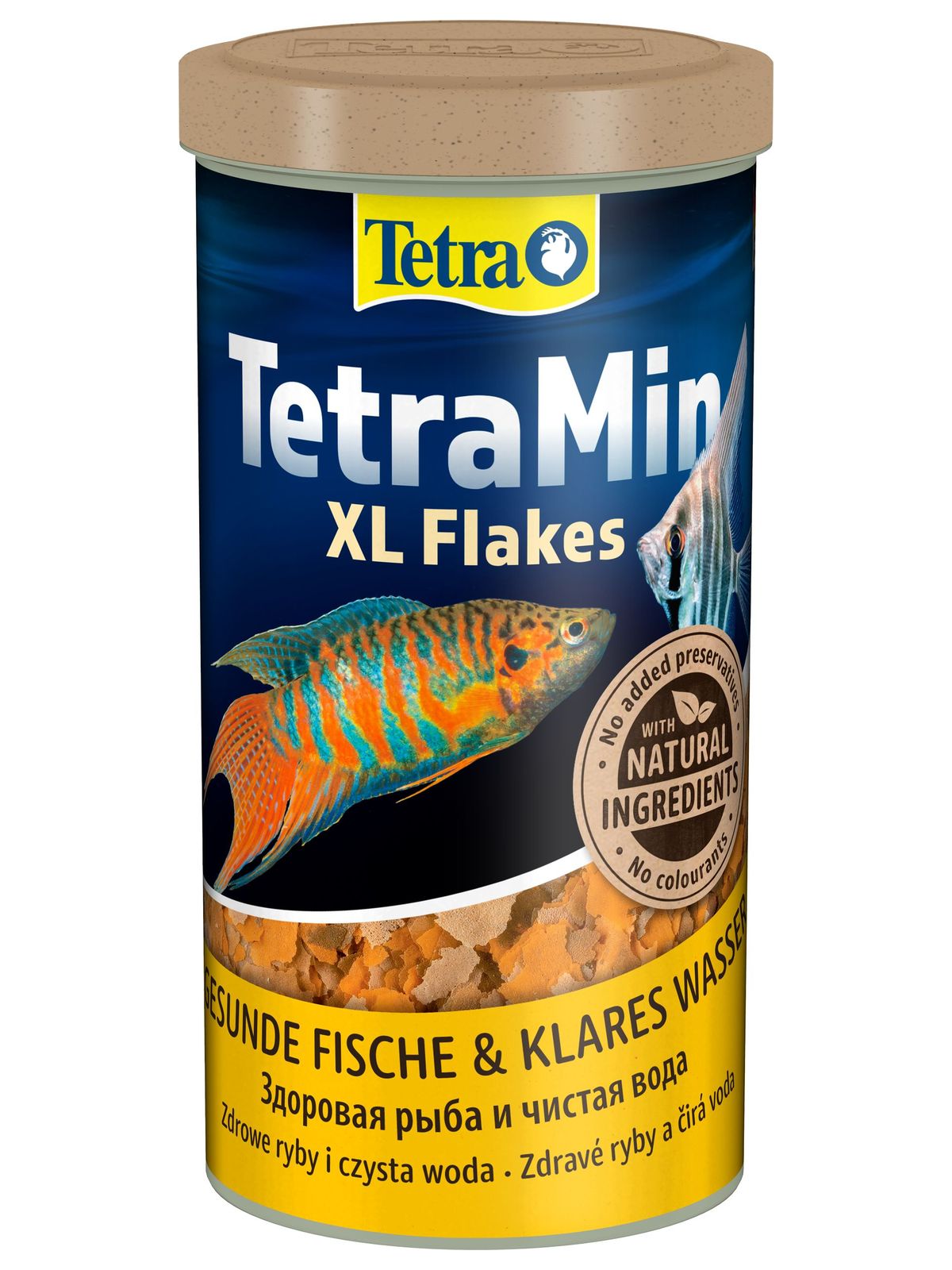 TetraMin XL корм для всех видов рыб крупные хлопья 1 л