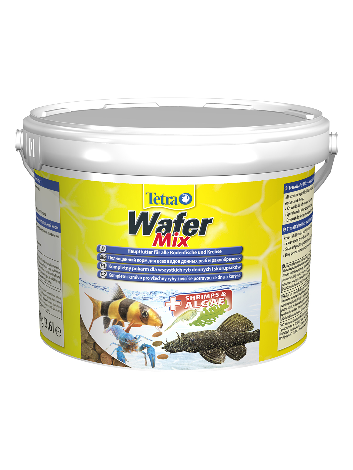 TetraWaferMix корм-чипсы для всех донных рыб 3,6 л