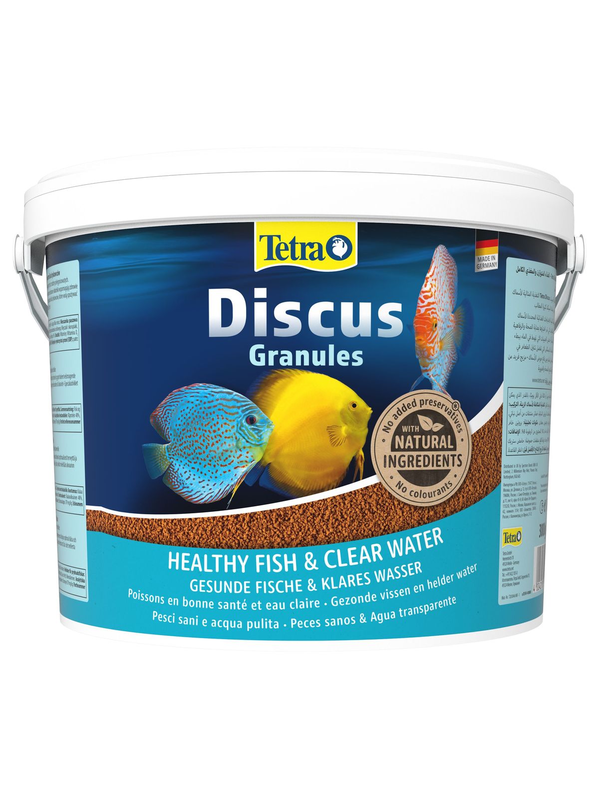 TetraDiscus корм для дискусов в гранулах 10 л (ведро)