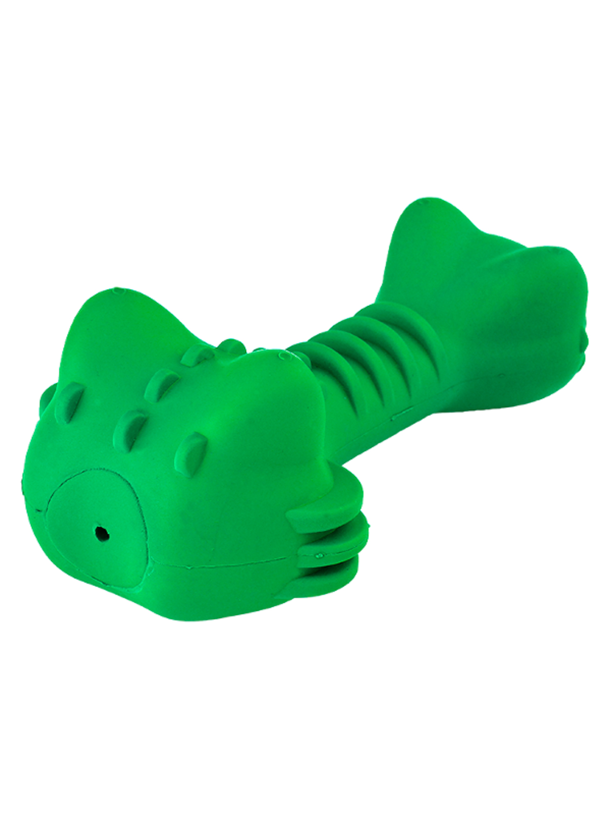 Игрушка Mr.Kranch для собак Крокодил с пищалкой 18 см зеленая с ароматом курицы