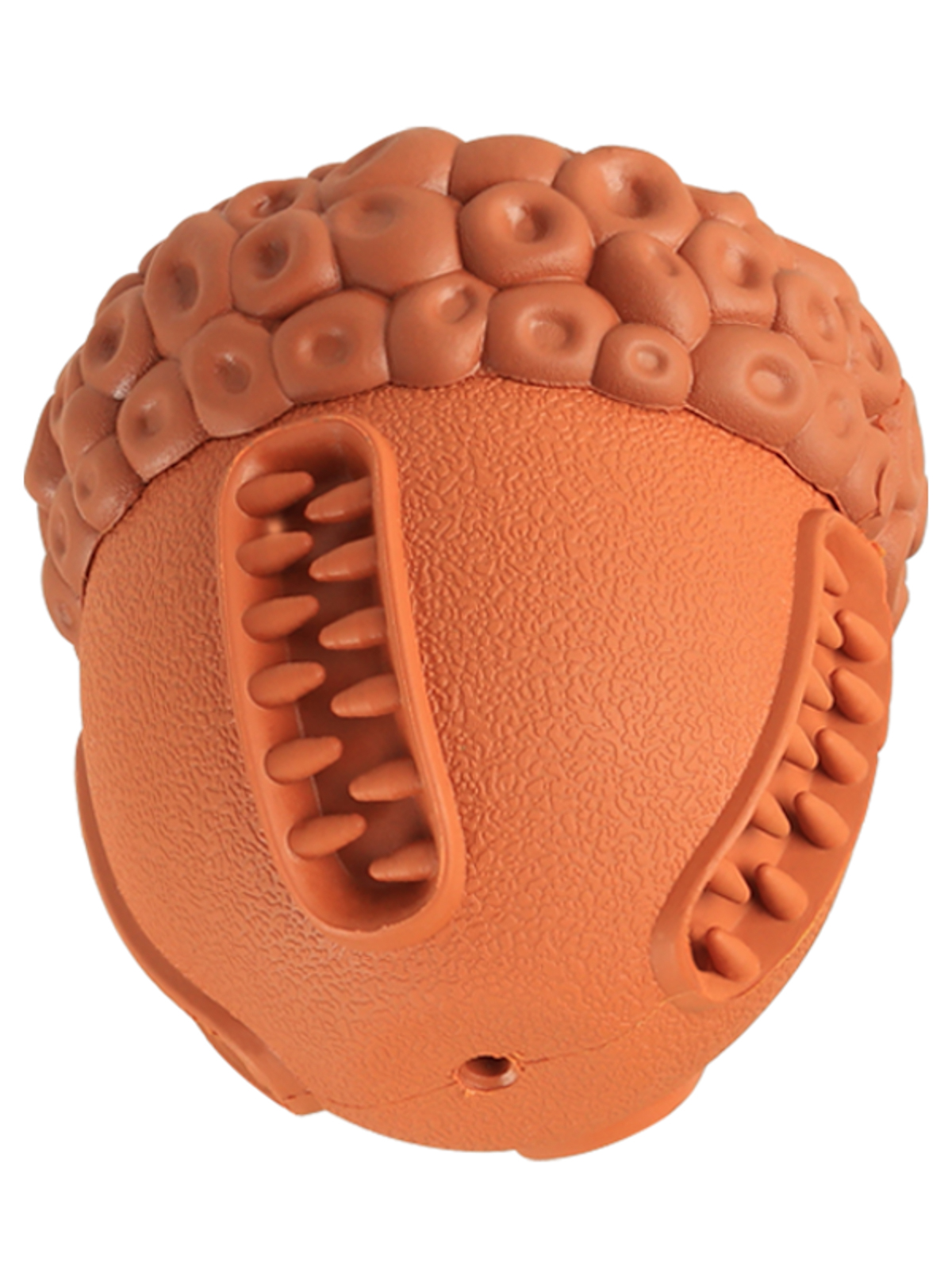 Игрушка Mr.Kranch для собак Орех с пищалкой 8,5*10 см коричневая с ароматом сливок