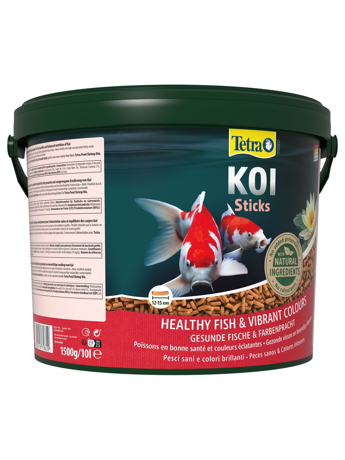 Tetra Pond Koi Sticks основной корм для кои палочки 10 л