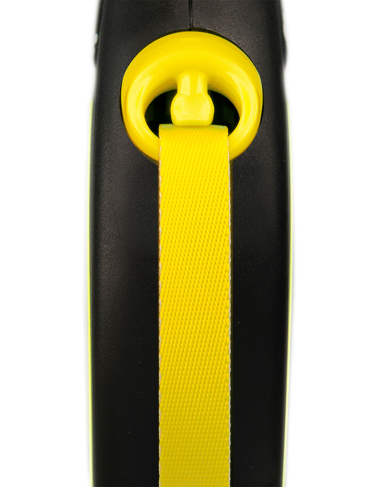 Flexi flexi рулетка Neon New М (до 25 кг) лента 5 м, светоотражающая, желтый неон