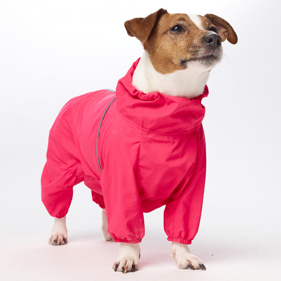 Дождевик LionPets ДЖЕК РАССЕЛ LPK-9225-58 на девочку Цвет: Розовый (девочка (спинка 38 см, обхват шеи 31-42, обхват груди 50-56))