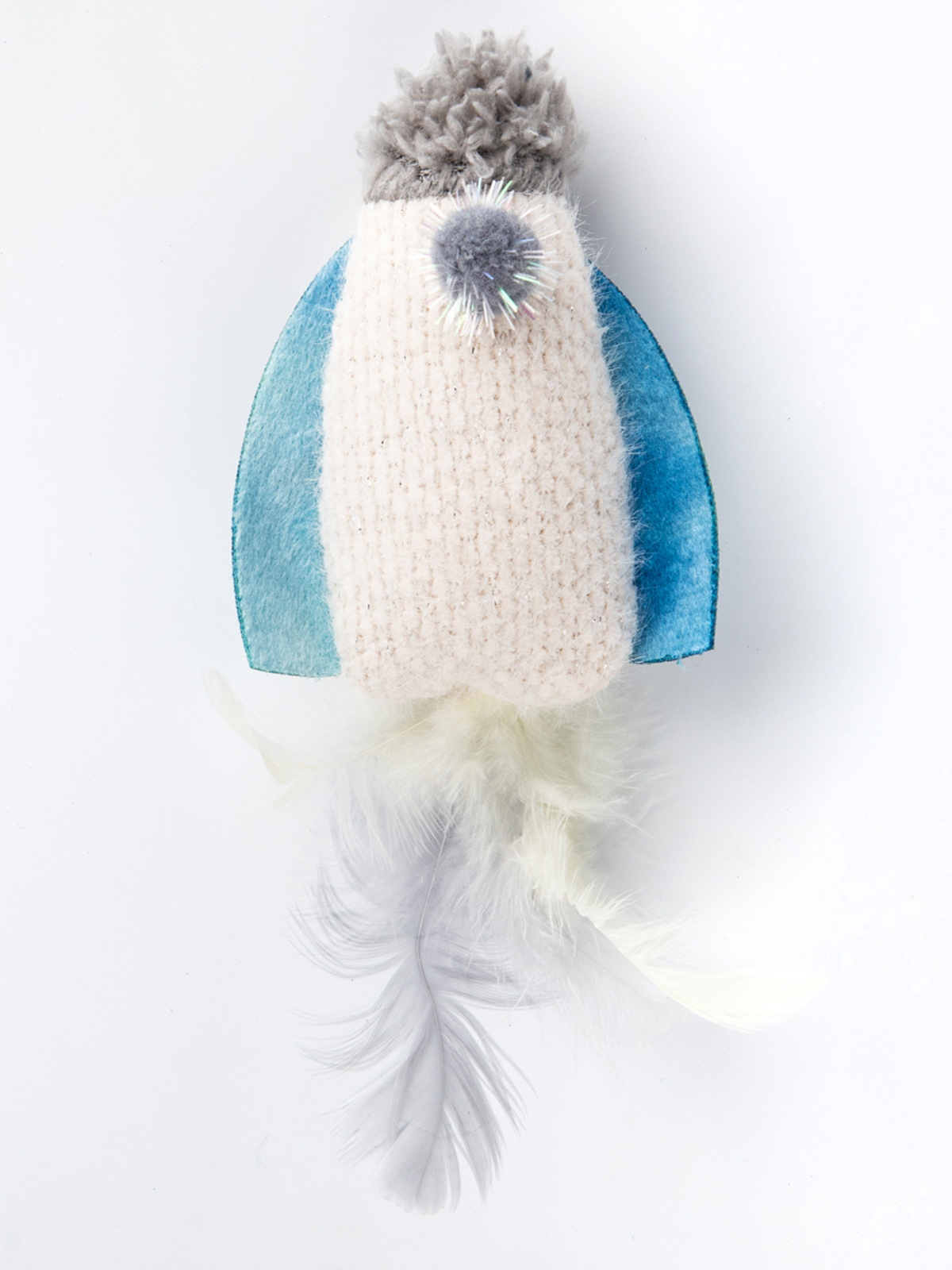 MPG brands Игрушка Petpark для кошек Космический корабль с перьями и кошачьей мятой 20 см