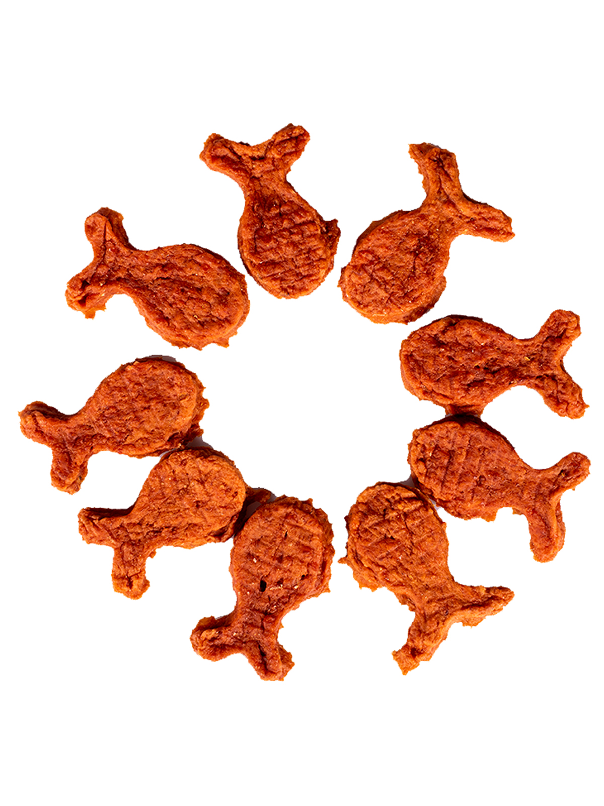 Wanpy Dog лакомые кусочки из нежного лосося в форме рыбок 100 г