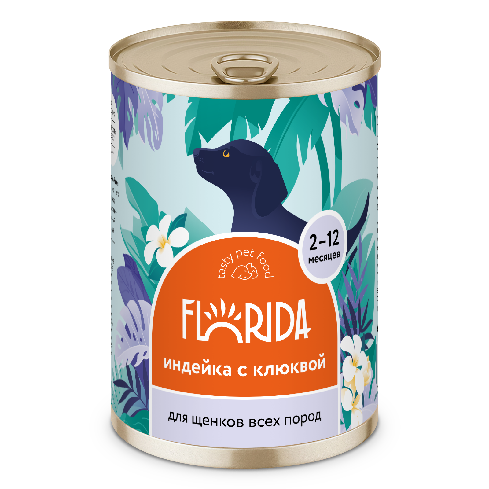 Florida Влажный корм для щенков с индейкой и клюквой 400гр-6шт