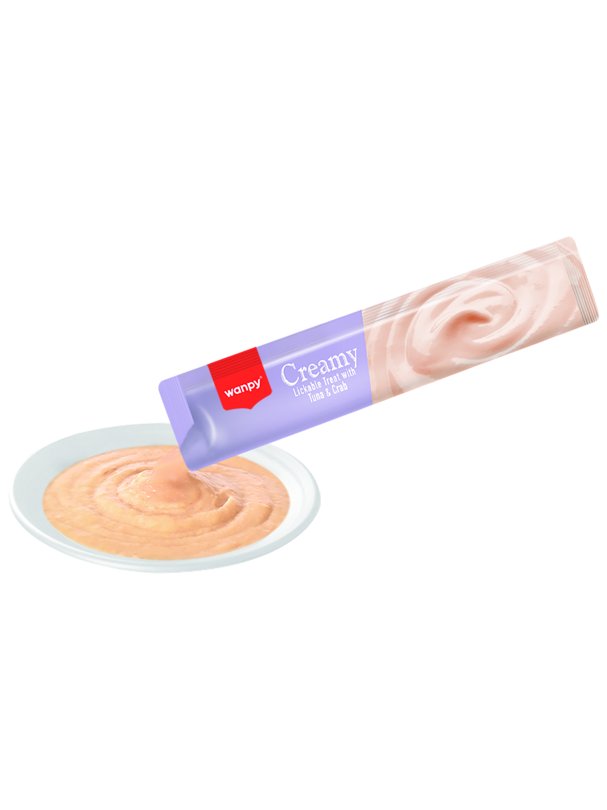 Wanpy Cat Лакомство для кошек "нежное пюре" из тунца и краба 25 шт х14 г
