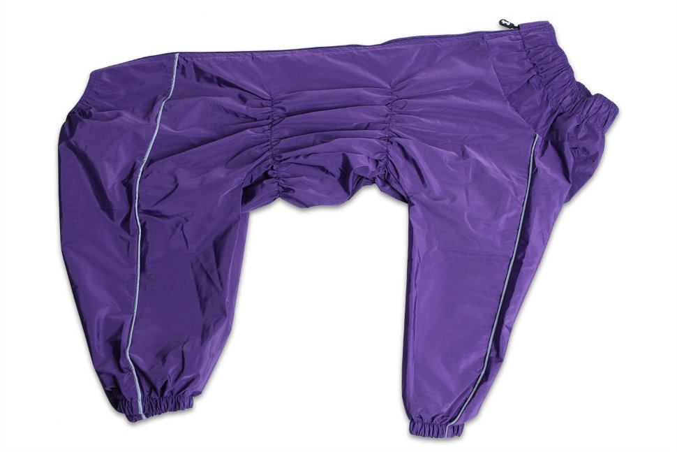 Дождевик для собаки Lion SLM-2127 на девочку, цвет: лиловый (Размер 6 (спинка 80 см, обхват шеи 54-74 см, обхват груди 72-94 см))