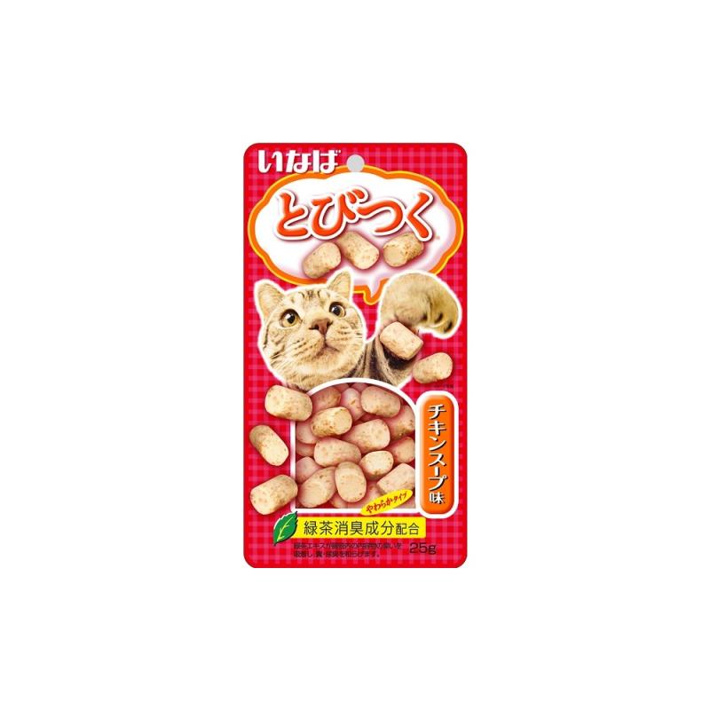 Inaba INABA Tobitsuku лакомство запеченное для кошек со вкусом куриного бульона 25г Инаба RSC-213