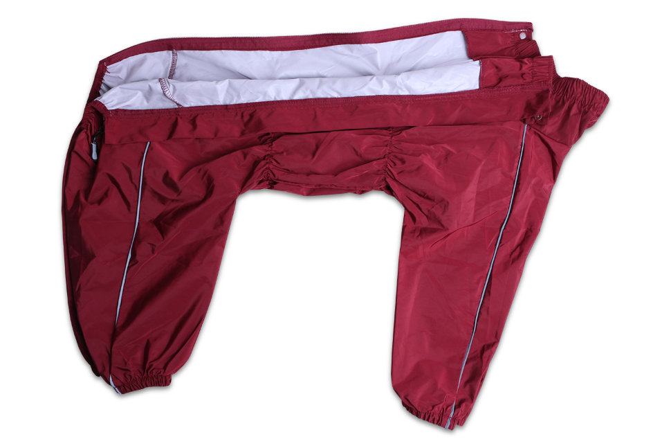 Дождевик для собаки Lion SLM-2126 на девочку, цвет: бордовый (Размер 6 (спинка 80 см, обхват шеи 54-74 см, обхват груди 72-94 см))