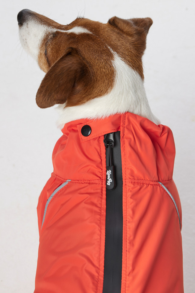 Дождевик LionPets ДЖЕК РАССЕЛ LPK-9225-29 на девочку Цвет: Оранжевый (девочка (спинка 38 см, обхват шеи 31-42, обхват груди 50-56))