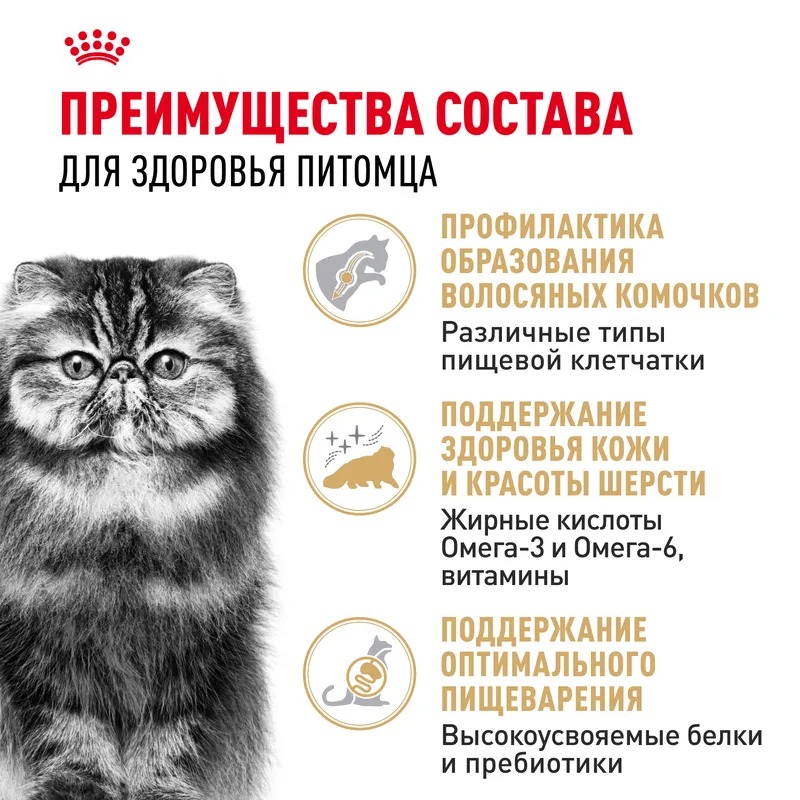 ROYAL CANIN Persian Сухой корм для взрослых персидских кошек 400 гр 4627109383191