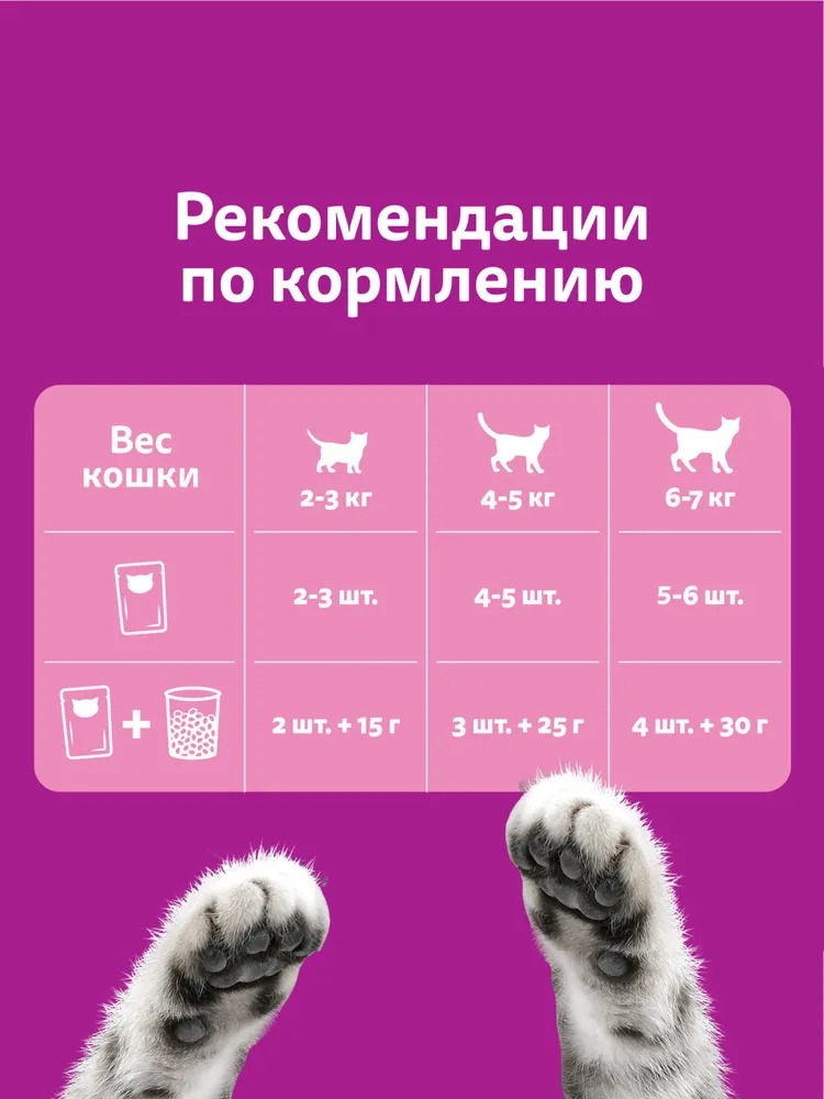 WHISKAS Влажный корм для кошек рагу, курица, 75гр