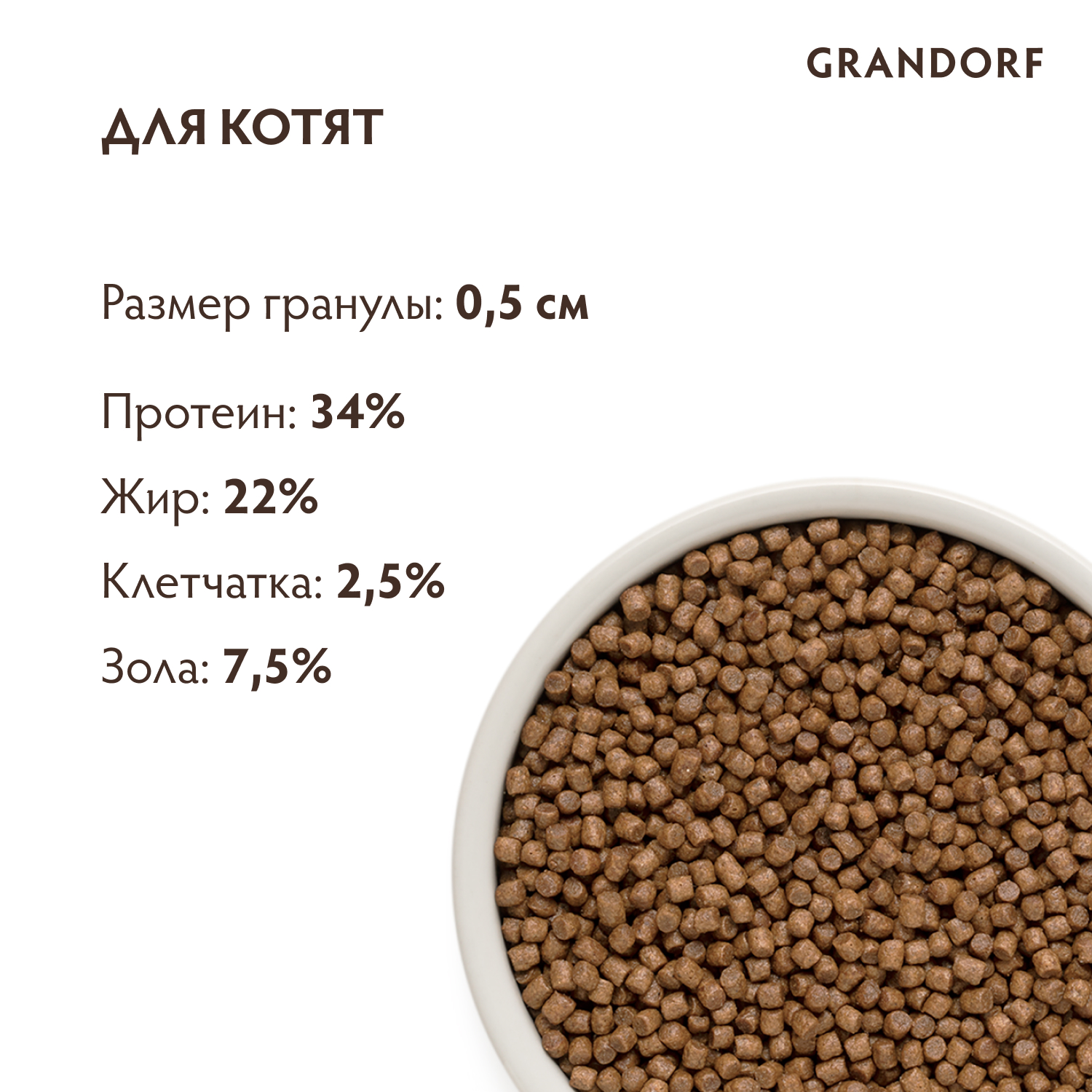 Grandorf Сухой корм для котят с ягненком и индейкой 400 грамм 5407007851195