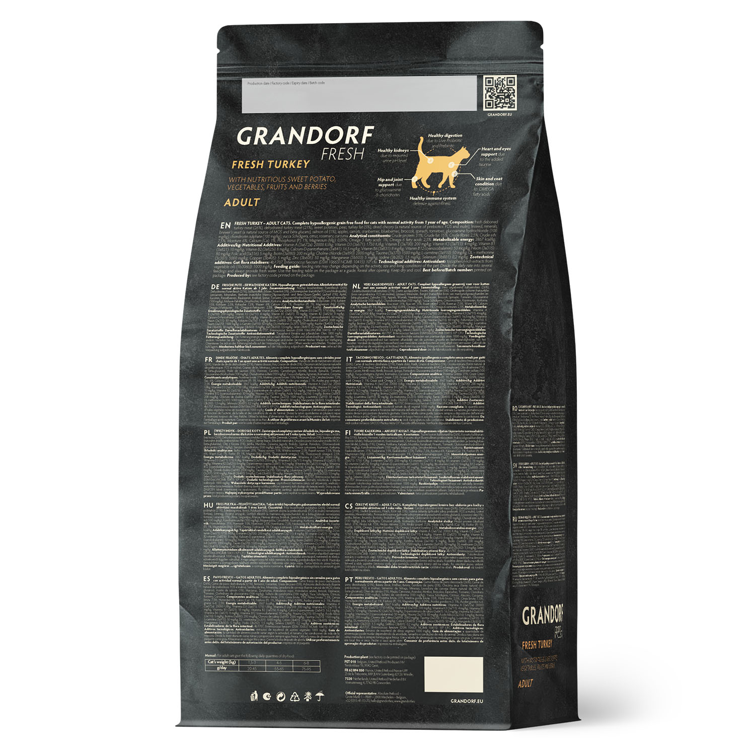 Grandorf Fresh Grandorf Сухой беззерновой корм для кошек с индейкой 400 гр 5407007852550