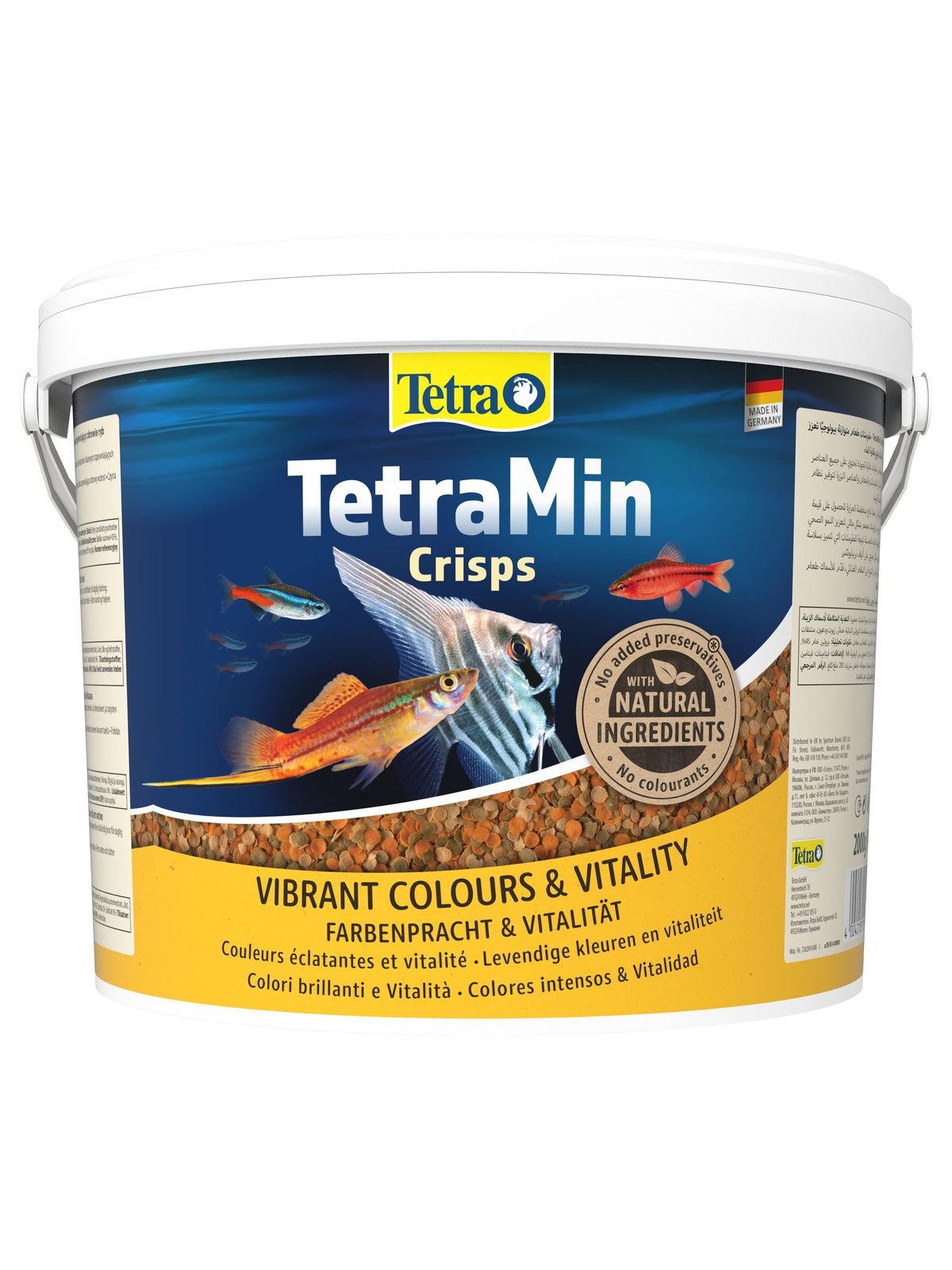 TetraMin Crisps корм-чипсы для всех видов рыб 10 л (ведро)