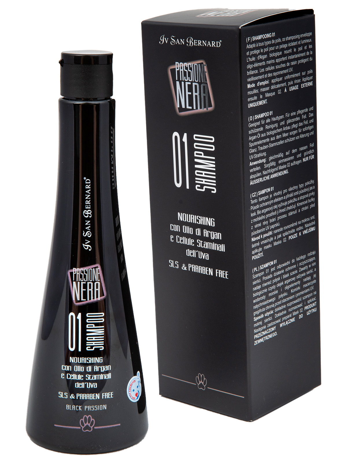ISB  Black Passion 01 Шампунь с аргановым маслом 250 мл 8022767039996