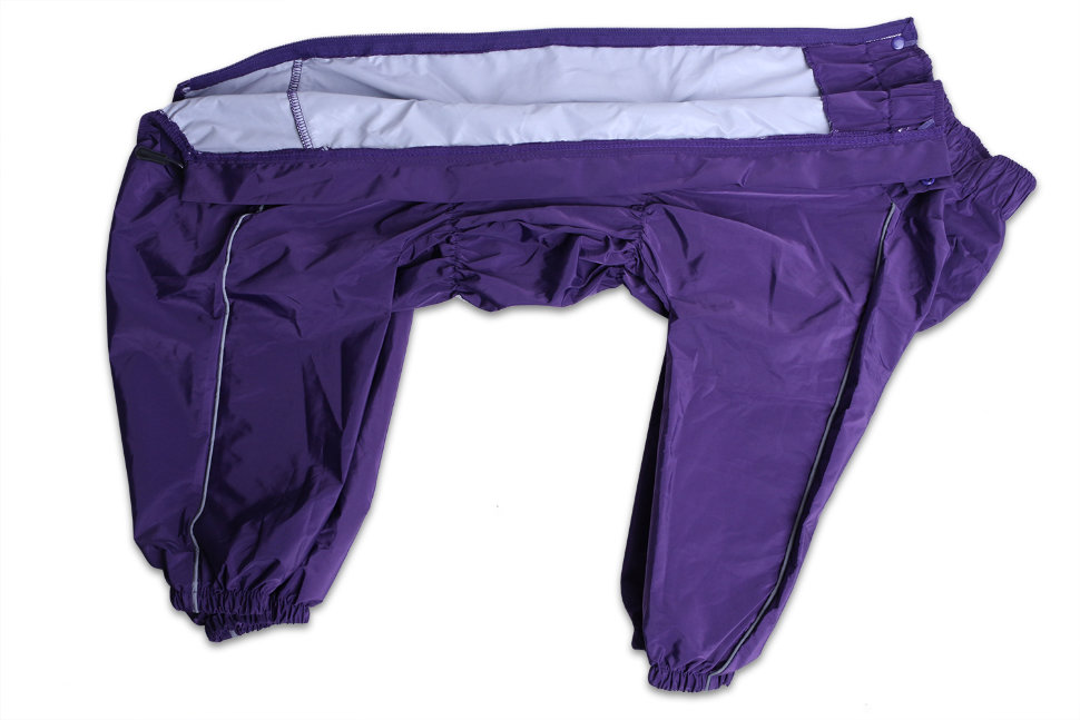 Дождевик для собаки Lion SLM-2127 на девочку, цвет: лиловый (Размер 6 (спинка 80 см, обхват шеи 54-74 см, обхват груди 72-94 см))