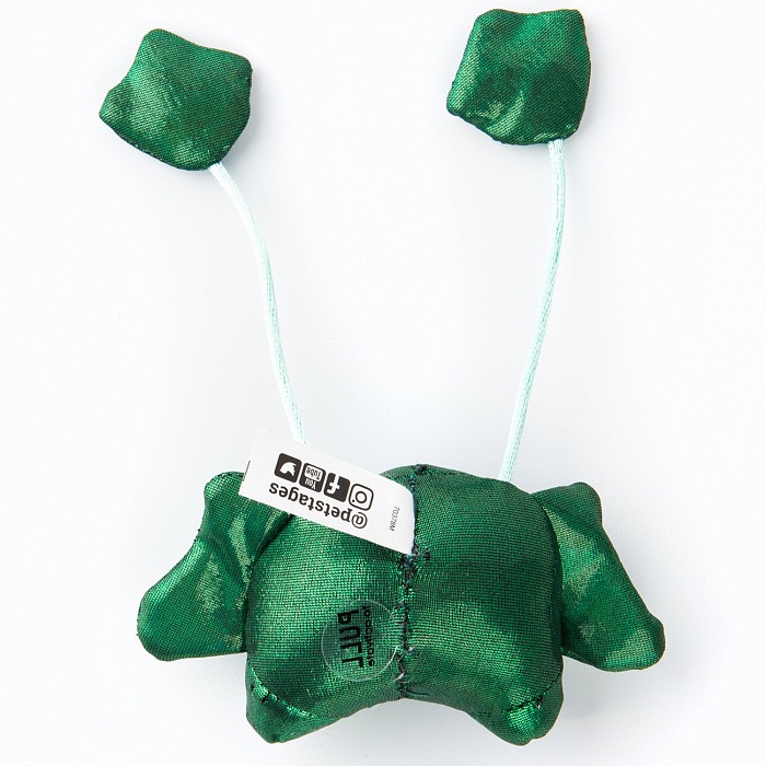 Игрушка Petstages для кошек "Танцующий лягушонок со звуком" с кошачьей мятой 14 см 700603703789