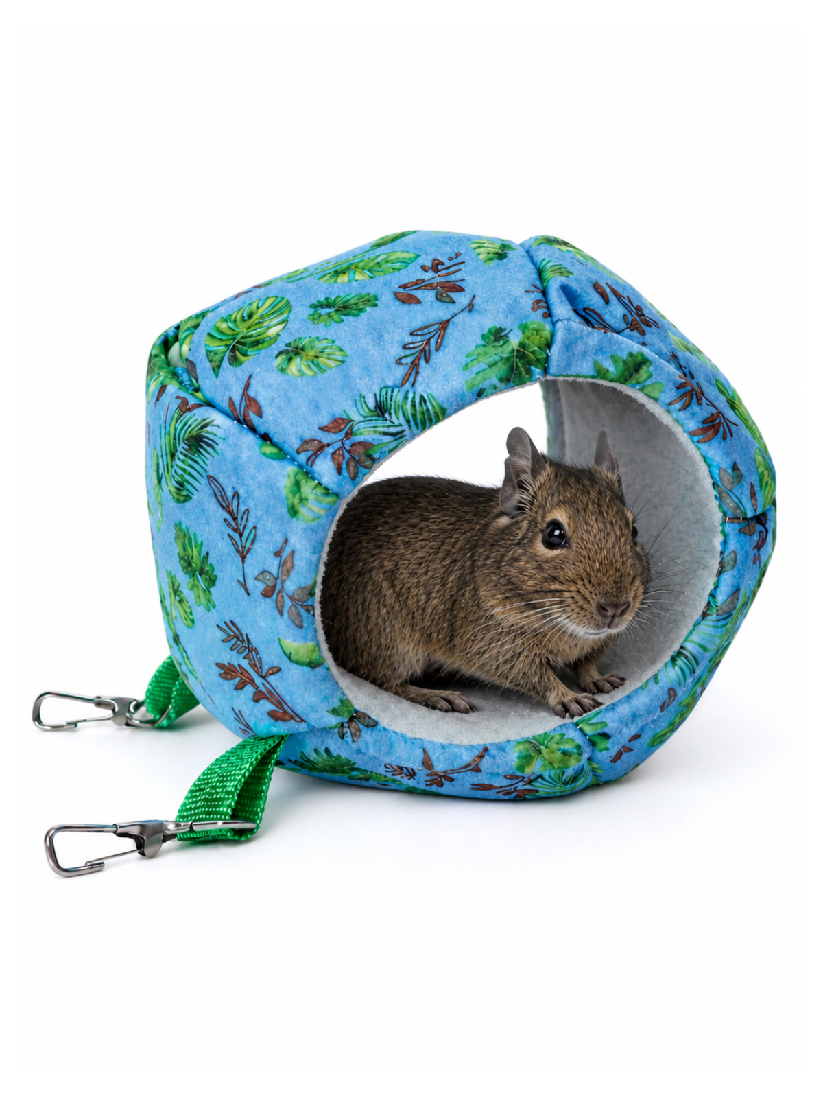 Bambini Pets Гамак подвесной из фетра  "Мяч регби" для грызунов и хорьков 18*13*13 см