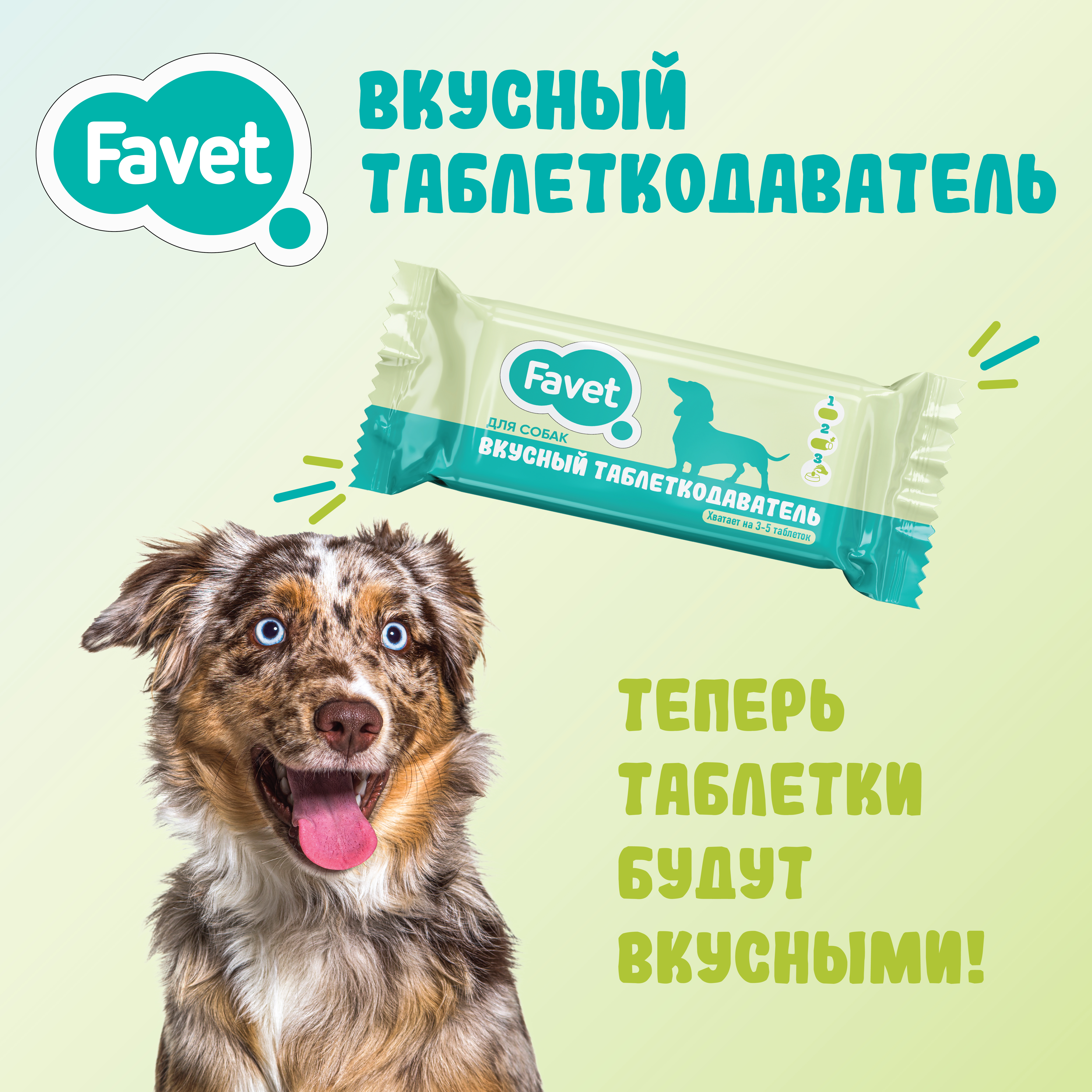 Favet Вкусный таблеткодаватель для собак 1 шт
