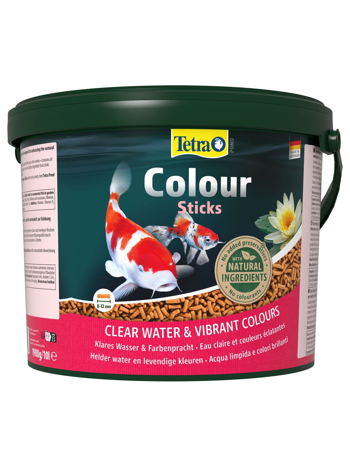 Tetra Pond Color Sticks корм для прудовых рыб палочки для окраски 10 л