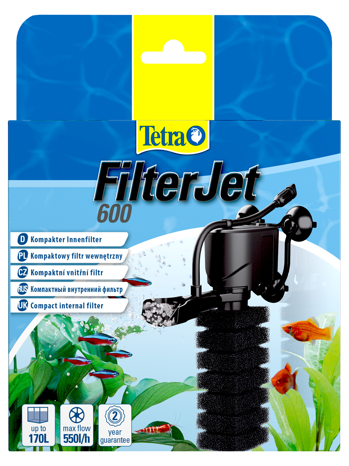 Tetra FilterJet 600 внутренний фильтр для аквариумов объемом 120 – 170 л